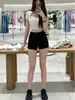 Shorts Jeans Preto Versátil para Comércio Exterior Transfronteiriço, Hot Pants Ultra-Curtos que Moldam o Quadril para Mulheres, Calças Apertadas de Cintura Alta para o Verão