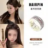 Pinzas de pelo florales de colores estilo coreano, pinzas elegantes y exquisitas para flequillo lateral, pasadores de lazo lindos para niñas