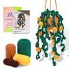 Paquete de Materiales de Crochet Más Vendido de Amazon Serie de Plantas Adornos de Flores en Maceta Regalos Soporte Dropshipping