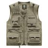 Chaleco para Hombre Primavera y Otoño Ropa Exterior Chaleco Deportes al Aire Libre Chaleco de Pesca Chaleco Multicolor Multibolsillo Multifunción Caballo