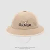 Nuevos Sombreros Infantiles de Oso Lindos para Exteriores al por Mayor Sombreros de Pescador de Dibujos Animados para Bebés de Primavera y Otoño Sombreros de Cubeta Dulces Japoneses y Coreanos
