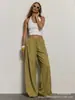 2026 Pantalones Largos Casuales de Rayas con Cordón Europeos y Americanos Pantalones de Pierna Ancha para Mujer de Longitud hasta el Suelo Verano Estilo Delgado Amazon