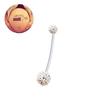 E-commerce transfronterizo nuevo Shambhala diamante completo clavo para el ombligo Diamante transparente varilla suave fabricantes anillo para el ombligo para mujeres embarazadas punto