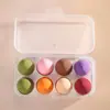 Caja de huevos belleza maquillaje huevo esponja para polvos de maquillaje huevo de maquillaje uso dual seco húmedo súper suave no absorbe polvo set de huevos de maquillaje Al por mayor