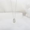 Diseño retro cadena de clavícula con colgante de grano de café plata de ley s925 chapado en oro simple collar versátil trabajadora ventas directas de fábrica
