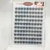 Cílios postiços sem cola 10 fileiras de alta capacidade girassol natural densos tufos únicos segmentados cílios superiores hastes finas pretas