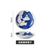Tigela de Gato Estilo Japonês Prato de Cerâmica Desenho Animado Mesa de Jantar Doméstica Prato para Molho Prato para Molho de Soja Prato para Temperos de Hot Pot Prato Pequeno Prato para Temperos