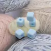 Cuentas cuadradas de acrílico color caramelo con agujero recto, cuentas sueltas para joyería DIY, pendientes, cadena para teléfono móvil, llavero, colgante para coche, accesorios con cuentas