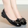 Zapatos de verano de una sola capa para mujer 2023 nuevos zapatos planos zapatos de mujer cuero suave suela suave zapatos tipo mocasín cómodos punta cuadrada zapatos tipo omelet zapatos náuticos