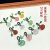 Colgante Pequeño de Agata Roja con Vaina de Loto al por Mayor para Fabricantes, Colgante de Accesorios DIY Tejido a Mano de Calcedonia Amarilla con Brote de Magnolia