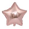 Globos de película de aluminio de 18 pulgadas con forma de corazón de oro rosa para decoración de fiestas, bodas y festivales.