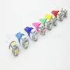 Lámpara LED para coche T10-5050-5SMD, luz de ancho, luz de instrumentos, luz de lectura, 5 indicadores, W5W