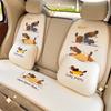 Lindo cojín de dibujos animados para asiento de coche, cojín de verano de nido de abeja de seda de hielo para asiento de coche, cojín universal para asiento de coche transpirable para las cuatro estaciones