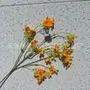 Flores de Dáfne artificiales, pequeñas decoraciones florales, plantas de junco, accesorios para plantas de interior, decoraciones de suelo para paisajismo, arreglos de boda