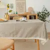 Mantel Grueso con Estampado de Margaritas Azules Fresco Pastoral Venta al por Mayor Tela Cubierta para el Hogar con Encaje de Borlas Venta al por Mayor