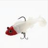 Isca macia de peixe envolta em chumbo 15g isca T-tail luminosa Luya isca biônica isca baixo Luya isca falsa isca macia equipamento de pesca de insetos