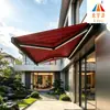 Toldo retráctil plegable para caja completa Toldo eléctrico para balcón Aleación de aluminio para villa Toldo para patio exterior Fuente de fábrica