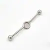 Brincos piercing alargador de orelha barra industrial brincos personalizados populares europeus e americanos piercing duplo na orelha barra reta barra transversal Amazon ebay