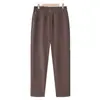Jeans Mom de pierna recta elegantes de alta gama 2026 Otoño/Invierno Nuevos Pantalones de Abuela de mediana edad Color Sólido Versátil Pantalones Largos con Felpa