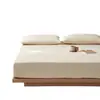Minimalista Lujo Ligero Otoño/Invierno Color Sólido Todo Algodón Cepillado Artículo Individual Funda de Almohada Sábana Plana Sábana Ajustable Funda de Edredón Suave Cálido Algodón Puro Ropa de Cama