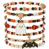2026 Nuevo Modelo Halloween Letras Pulseras Elásticas Apilables Calabaza Calavera Araña Pulseras Apilables Transfronterizo En Stock