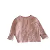 Cárdigan de punto liso de otoño, una pieza elegante de otoño/invierno para niñas, colección 2026