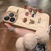 Funda para Teléfono Móvil Adecuada para Apple 16Pro con Cadena para Colgar Anticaída Iphone15Plus Gama Alta 14 Pegatinas de Fotos de Cachorros