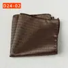 Bolsillo de la Camisa del Traje Bufanda Banquete de Bodas Negocios Poliéster Seda Bufanda Cuadrada Pequeña Pañuelo de Bolsillo Fábrica de Shengzhou Pañuelo Rayado para Hombres