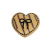 Cuentas de Corazón con Lazo Pintadas en Acrílico Cadena para Teléfono Móvil Llavero DIY Hecho a Mano Colgante para Bolso Accesorios Venta al por Mayor