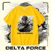 Camiseta de manga corta Delta Force Weilong Lobo Rojo para niños, playera de verano para niños, top moderno de media manga para niños mayores 8