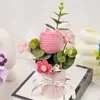 Artesanía Transfronteriza Tejido Ramo Pomposo Girasol Rosa Flor de Lana Flor Artificial Cubo de Abrazo Adorno Regalo