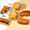 Molde removible para comida de hamburguesa, papas fritas, sándwich, comida occidental de simulación, comida para casa de juegos, juguetes para niños y niñas