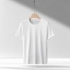 Camiseta Clásica de Algodón Pima de 14 Colores Camiseta de Manga Corta para Hombre Blanca Cuello Redondo Algodón Ligera Camiseta Básica para Hombre Sentido Clásico