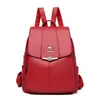 Mochila de Couro PU Estilo Novo 2026 Transfronteiriça, Mochila Feminina Moda Retrô, Bolsa Feminina Simples e Requintada, Bolsa de Viagem