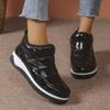 Sapatos de Algodão Femininos 2024 Exportação Transfronteiriça Tamanho Grande Inverno Novo Estilo Acolchoado com Lã Espessado Quente Neve Algodão Sapatos de Caminhada