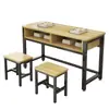Escritorio y silla entrenamiento de tutoría mesa pequeña de comedor escritorio de tutor a domicilio juego completo escritorio doble escritorio de escritura para niños fábrica comercio exterior al por mayor
