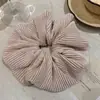 Elástico de Cabelo Plissado de Veludo Estilo Coreano, Alta Elasticidade, Anel de Intestino Grosso 2025 Nova Corda de Cabelo, Corda para Rabo de Cavalo