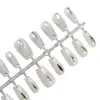 Olho de Gato Suave Curto High-End Novas Unhas Removíveis Manicure Estudante Primavera Elegante Clareamento Unhas Vestíveis 30 Peças