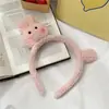 Faixa de Cabeça de Pelúcia para Lavar o Rosto para Mulheres, Adorável Novo Acessório de Cabeça de Desenho Animado, Máscara para Lavar o Rosto, Faixa de Cabelo, Faixa de Cabeça Antiderrapante, Acessórios de Cabelo