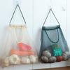 Bolsa Colgante para Almacenamiento de Verduras y Frutas al Por Mayor Artículos Varios de Cocina Montado en la Pared Poliéster Transpirable Bolsa de Malla de Almacenamiento para Cabello