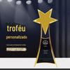 Troféu de metal estrela de cinco pontas personalização Prêmios Anuais de Funcionários Avançados medalha metálica criativa de reunião anual personalização