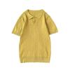 Polo de Punto Retro Francés para Hombre de Manga Corta Moderno Ajustado Casual Camiseta de Comercio Exterior Camiseta Estilo Americano para Hombre