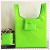 Bolsa de Compras Plegable Portátil para Supermercado al por Mayor, Ecológica, de Tela Oxford 210D, Tipo Chaleco, con Logo Imprimible