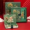 Set de Caja de Regalo para Cuaderno, Cuaderno de Regalo, Estilo Antiguo, Alto Valor Estético, Tendencia Nacional, Manual, Cuaderno, Productos Culturales y Creativos de la Ciudad Prohibida, Festival