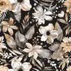 Papel Tapiz Retro Floral Europeo de Hojas de Otoño que Caen Pegatina de PVC Autoadhesiva Ligera y Elegante Decoración de Pared para Sala de Estar