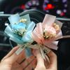 Aromaterapia para coche, salida de aire, perfume, creativo, inmortal, ramo seco, decoración para coche, adornos, fragancia, clip, rosa, venta al por mayor