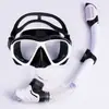 Óculos de Mergulho para Adultos Transfronteiriços, Máscara de Mergulho de Alta Definição para Europa, América e Sudeste Asiático, Conjunto de Máscara de Snorkel com Armação Grande e Vidro Temperado