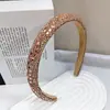 Faixa de Cabeça Europeia e Americana Transfronteiriça de Alto Padrão Totalmente Cravejada de Strass Borda Estreita de Alto Padrão Moda Versátil Estilo de Luxo Leve Faixa de Cabeça com Temperamento Acessórios para Cabelo