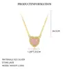 Collar de Plata de Ley S925 Estilo Europeo y Americano Corazón de Jade Rosa para Mujer Moda Elegante Gama Alta Cadena Geométrica en Forma de Corazón Transfronterizo