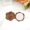 Etiquetas de Sello de Cera Transfronterizas Serie Rosa de Tres Hojas Sellos de Sello de Cera Pegatinas Personalizadas para Sellar Invitaciones de Boda Soporte para Imágenes Personalizadas